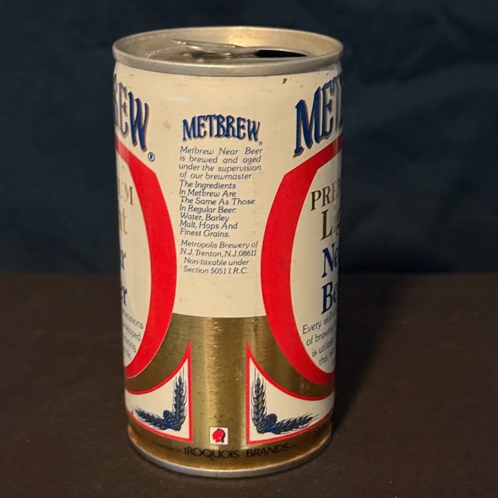 Metbrew Premium Light Near vintage Beer can